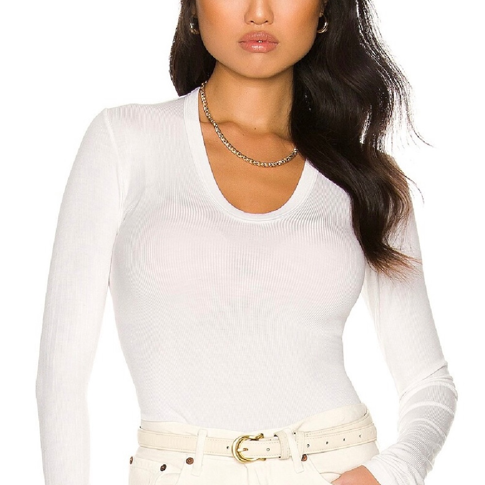 Enza Costa Rib Fitted Long Sleeve